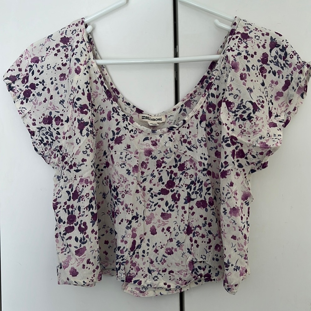 Billabong Floral Print Crop Top
